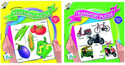 

Ratnas Pack Of 2 - Educational Transport And Vegetable Puzzle(88 Pieces)