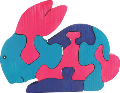 Enigmatic Woodworks Wooden Jigsaw Puzzle - Rabbit(7 Pieces)