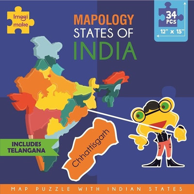 

Imagimake Mapology States of India - Foam Map Puzzle(34 Pieces)