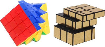 

Mayatra's Shengshou Golden Cube & Stickerless 4x4x4 Rubik Speed Cube - Combo (2 Pieces)(2 Pieces)