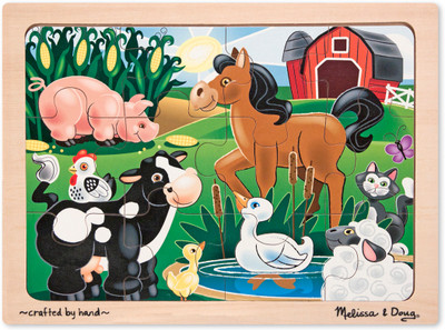 

Melissa & Doug On the Farm Jigsaw Puzzle(12 Pieces)