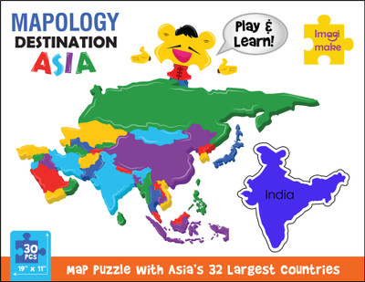

Imagimake Mapology: Destination Asia(30 Pieces)