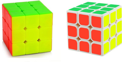 

ShopperBay 3x3x3 Stickerless Magic and 3x3x3 White Magic Combo(2 Pieces)