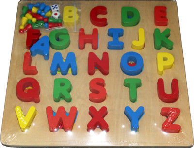 

Mamaboo Wooden 2 in 1 Alphabets Matching & Ludo Game(26 Pieces)