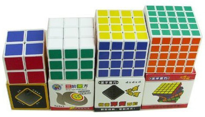 

Shengshou 2X2X2 3X3X3 4X4X4 5X5X5 Cube Puzzle White(4 Pieces)