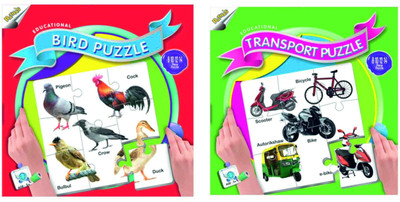 

Ratnas Pack Of 2 - Educational Transport And Bird Puzzle(88 Pieces)