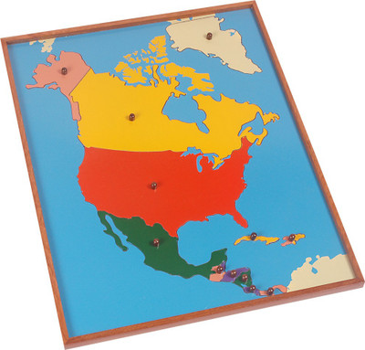 

Kidken Montessori Map Puzzle: North America(1 Pieces)