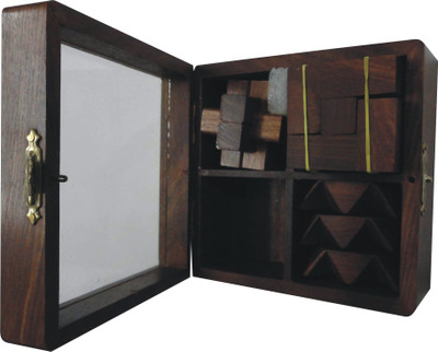 

Wasan Wooden Cube Set Of Four Puzzless(4 Pieces)