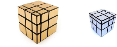 

Emob Magic Rubik Cube Puzzle Combo (Gold Mirror & Silver Mirror Cube)(2 Pieces)
