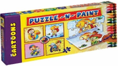 

Sunny Puzzle N Paint Cartoons(36 Pieces)