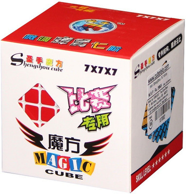 

Shengshou 7x7 7.5cm Speed Cube White Twisty Magic Puzzle(1 Pieces)