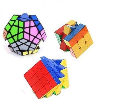 

Mayatra's Combo OF megamax ,3x3, 4x4 Stickerless Cube Magic Rubik Puzzle(3 Pieces)