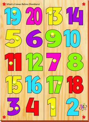 

Kinder Creative What's Comes Before Numbers with Knobs(10 Pieces)