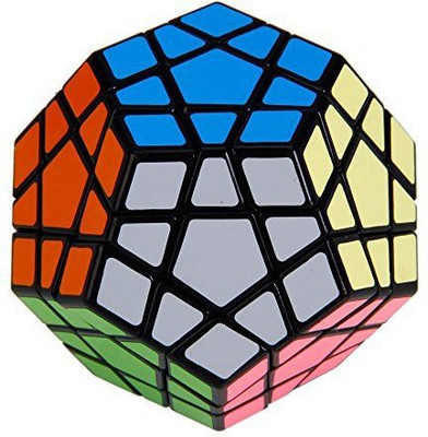 

Olymstore Megaminx Brain Teaser Magic Cube Speed Twisty Puzzle Toy Black(4 Pieces)
