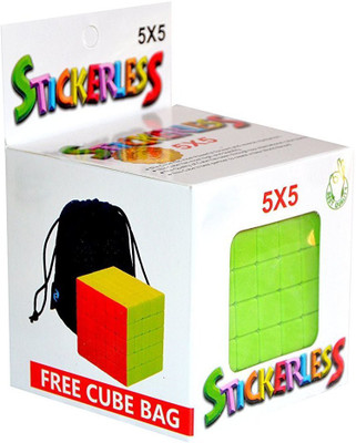 

Adichai 5 by 5 Magic Speed Sticker less Cubes(1 Pieces)