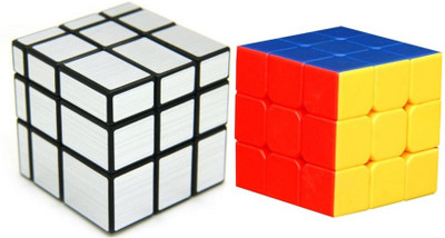 

Montez Shengshou Sliver Mirror Cube & Stickerless Cube Combo(2 Pieces)