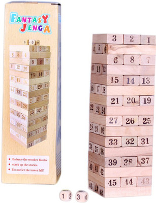 

Indigo Creatives Jenga wood blocks Family pack fun game - Special version(1 Pieces)
