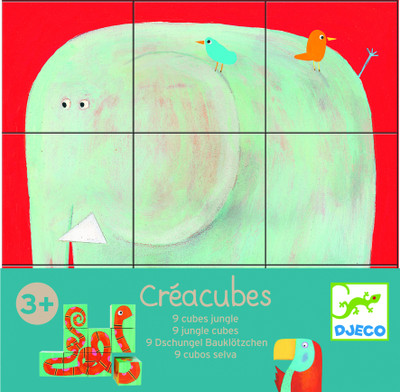 

Djeco Creacubes Jungle(9 Pieces)