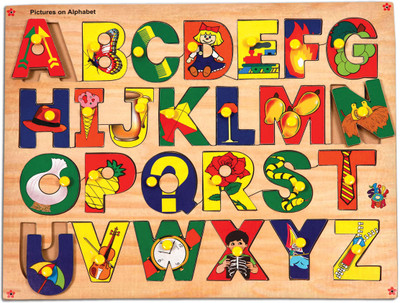 

Skillofun Skillofun Picture On Alphabet Tray (With Knobs)(1 Pieces)