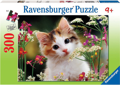 Ravensburger Flowery Kitty(300 Pieces)