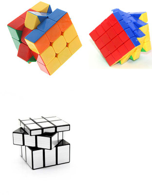 

Montez Magic Rubik Cube Puzzle Brainstorming Game [Shengshou Silver Mirror Cube + 3x3 & 4x4) set of 3(3 Pieces)