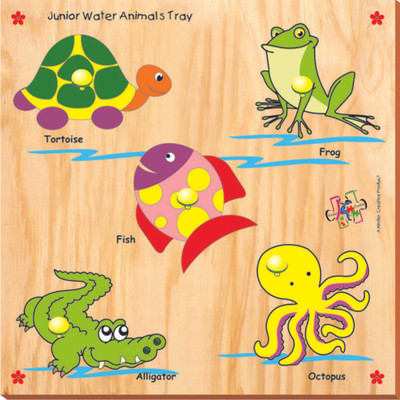 

Kinder Creative Junior Water Animals with Knobs(5 Pieces)
