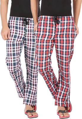 Joven Men Pyjama(Pack of 2, Maroon;red