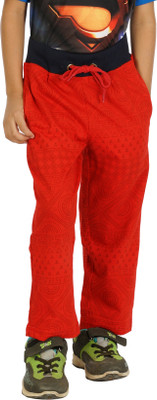 SHAUN Solid Men Red Track Pants