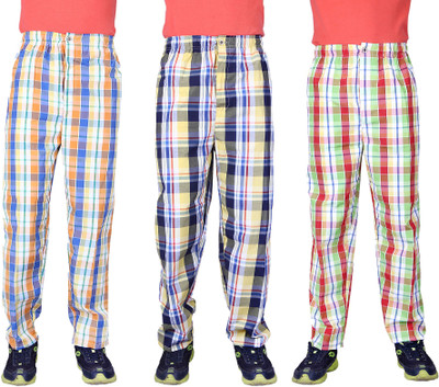

Belmarsh Men's Checkered Pyjama(Pack of 3), Light_yellow;orange;yellow