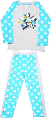 

FS Mini Klub Boys T-shirt and Pyjama Set Pyjama, Grey melange