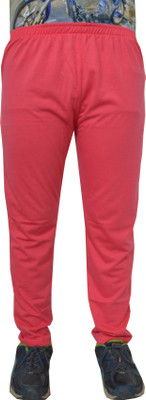 SHAUN Solid Men Pink Track Pants