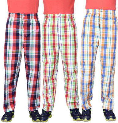 

Belmarsh Men Pyjama(Pack of 3, Carrot black;green orange;red green