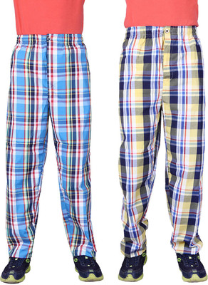 

Belmarsh Men's Checkered Pyjama(Pack of 2), Turquoise;yellow
