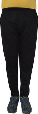 SHAUN Solid Men Black Track Pants