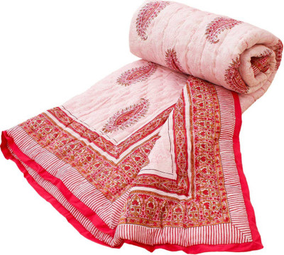 

Halowishes Printed  Comforter(Cotton, Pink