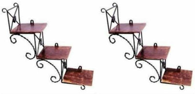 

Craftatoz Wooden Wall Shelf(Number of Shelves - 3)