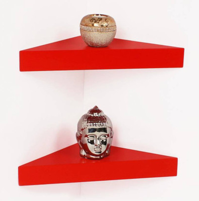 

Wooden Art & Toys Na Wooden Wall Shelf(Number of Shelves - 2, Red)