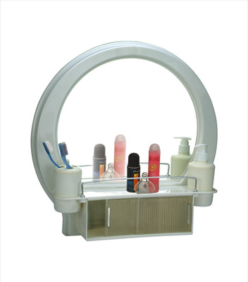 

Cipla Plast Decor Designer Bathroom Mirror Cabinet Plastic Wall Shelf(Number of Shelves - 1, White)