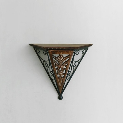 

Onlineshoppee AFR979 Wooden Wall Shelf(Number of Shelves - 1, Brown)