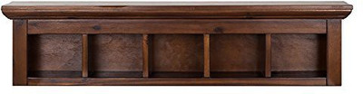 La Stella Wooden Wall Shelf(Number of Shelves - 5, Brown)