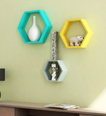 

Desi Karigar MDF Wall Shelf(Number of Shelves - 3)