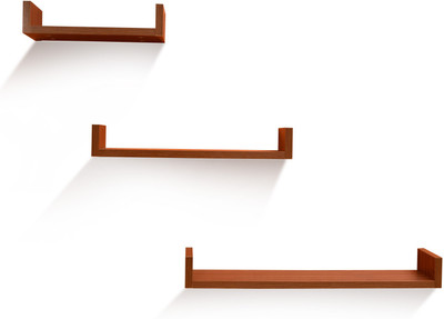 

Nitraa Particle Board Wall Shelf(Number of Shelves - 3, Maroon)