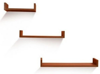 

Craftpoint Wooden Wall Shelf(Number of Shelves - 3, Brown)