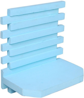 

Onlineshoppee AFR999 Wooden Wall Shelf(Number of Shelves - 1, Blue)