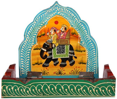 

Apkamart Handicraft Wall Hanging Bracket & Small Storage Stand - Wall Decor Showpiece and Key Stand for Home Decor and Gifts Wooden Wall Shelf(Number of Shelves - 1, Multicolor)