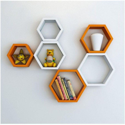 

SG Wooden Wall Shelf(Number of Shelves - 6, Multicolor)