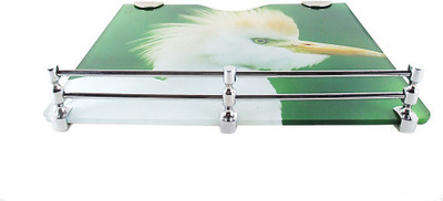 

RoyaL Indian Craft 9 By 11 Inch D Bracket Nature Printed Multipurpose Set Top Box/Speaker Glass Wall Shelf(Number of Shelves - 1, Multicolor)