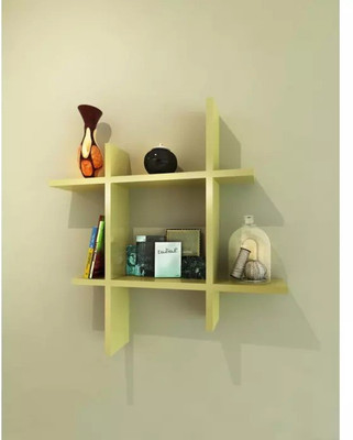 

Onlineshoppee Handicraft Design MDF Wall Shelf(Number of Shelves - 2, Yellow)