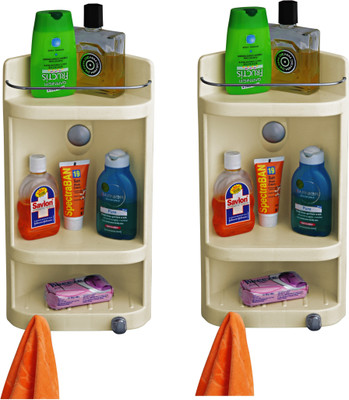 

Cipla Plast Caddy Small Corner Cabinet - Ivory (Set of 2) Polypropylene Wall Shelf(Number of Shelves - 3, Yellow)