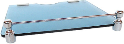 RoyaL Indian Craft Royal Blue Multipurpose Set Top Box/Speaker Stand Glass Wall Shelf(Number of Shelves - 1, Blue)